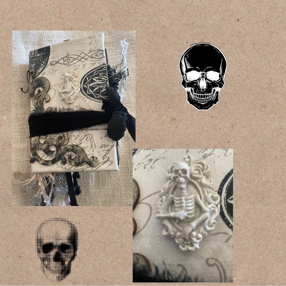 Haloween Junk Journal Homemade. 54 pages. 5x7